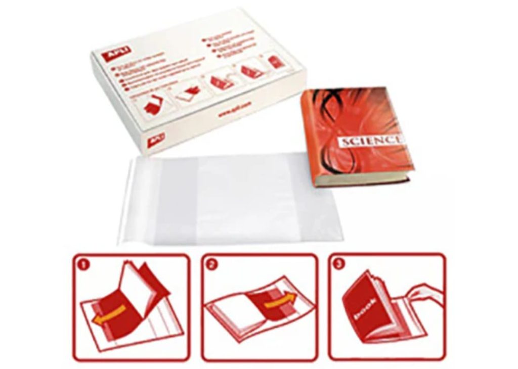 Bolsa Plástica Protetora APLI para Cadernos – Transparente e Reutilizável